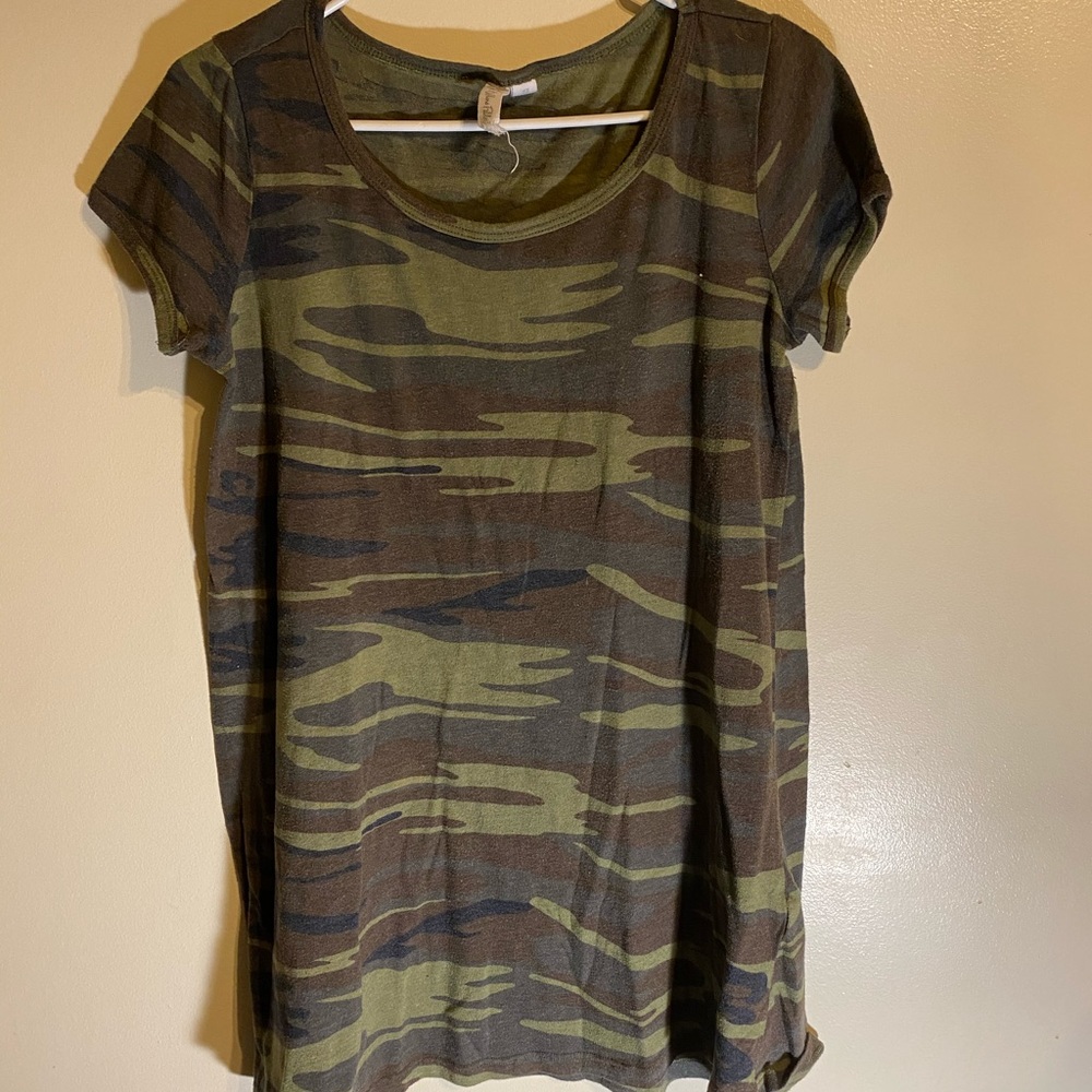 Camo T-Shirt Dress